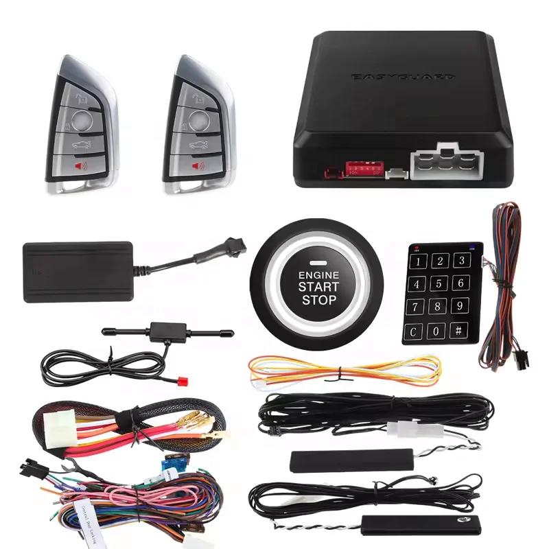 RoadNavi Car Alarm System App Control IOS Android 4G Engine Start Stop Remote Engine Start Car GPS Tracker