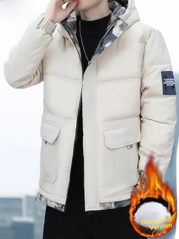 

Мужская зимняя утепленная куртка Paul с капюшоном, на хлопковом наполнителе, теплая, камуфляжная, с защитой от холода, на молнии, с длинными рукавами, повседневная одежда