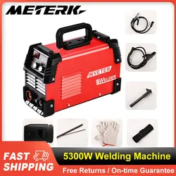 Welding Machine 110-220V Copper Portable Inverter DC Welder Digital Display Dual Volts 5300W Welding Machine Tools