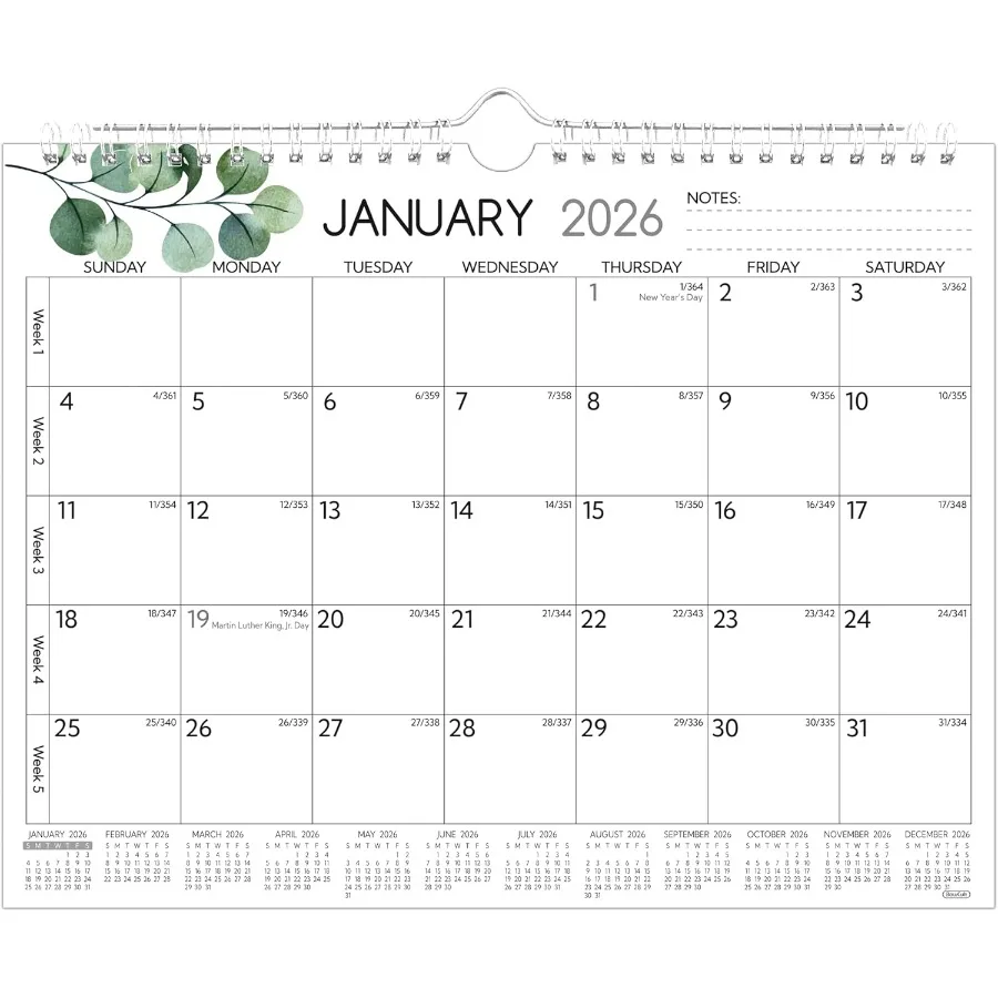 

Wall Calendar 2026-2027 18 Monthly Calendar 2026-2027 8.5 x 11 In Jan 2026 - Jun 2027 2026 Calendar 18 Months Small Calendar 20