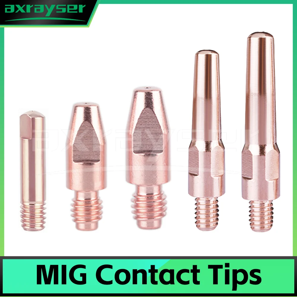 MIG MAG GMAW Welding Contact Tip 14AK 15AK 24KD 25AK 36KD M6×25mm M6×28mm M8×30mm M6×40mm M6×45mm E-cu CuCrZr Welding Nozzle