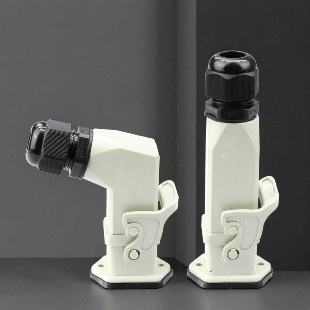 Industrial Heavy Duty Plug HA004 Aviation Connector Plastic Housing M20 Side Entry Horizontal Surface Mount For WZAZDQ