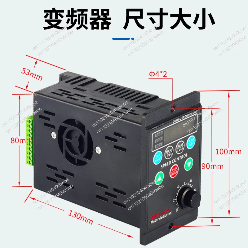 T13-750W-12-H Small simple inverter Three-phase 220V output motor Variable frequency governor 380V