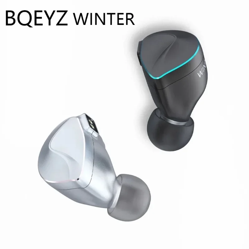 سماعة أذن BQEYZ شتوية HIFI مقاس 12 مم محرك ديناميكي مزدوج مع شاشة توصيل العظام