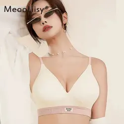 MeooLiisy External Expansion Brassiere Seamless Jelly Underwear Female Small Chest Push Up Plunge U-Shaped Back Sports Lingerie