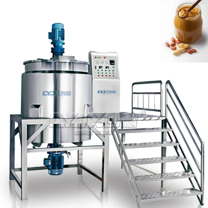 CYJX Liquid Mixer Machine for Detergents Stainless Steel Mixing Tank With Agitator Salad Dressing Machine Viscous Liquid Mixer
