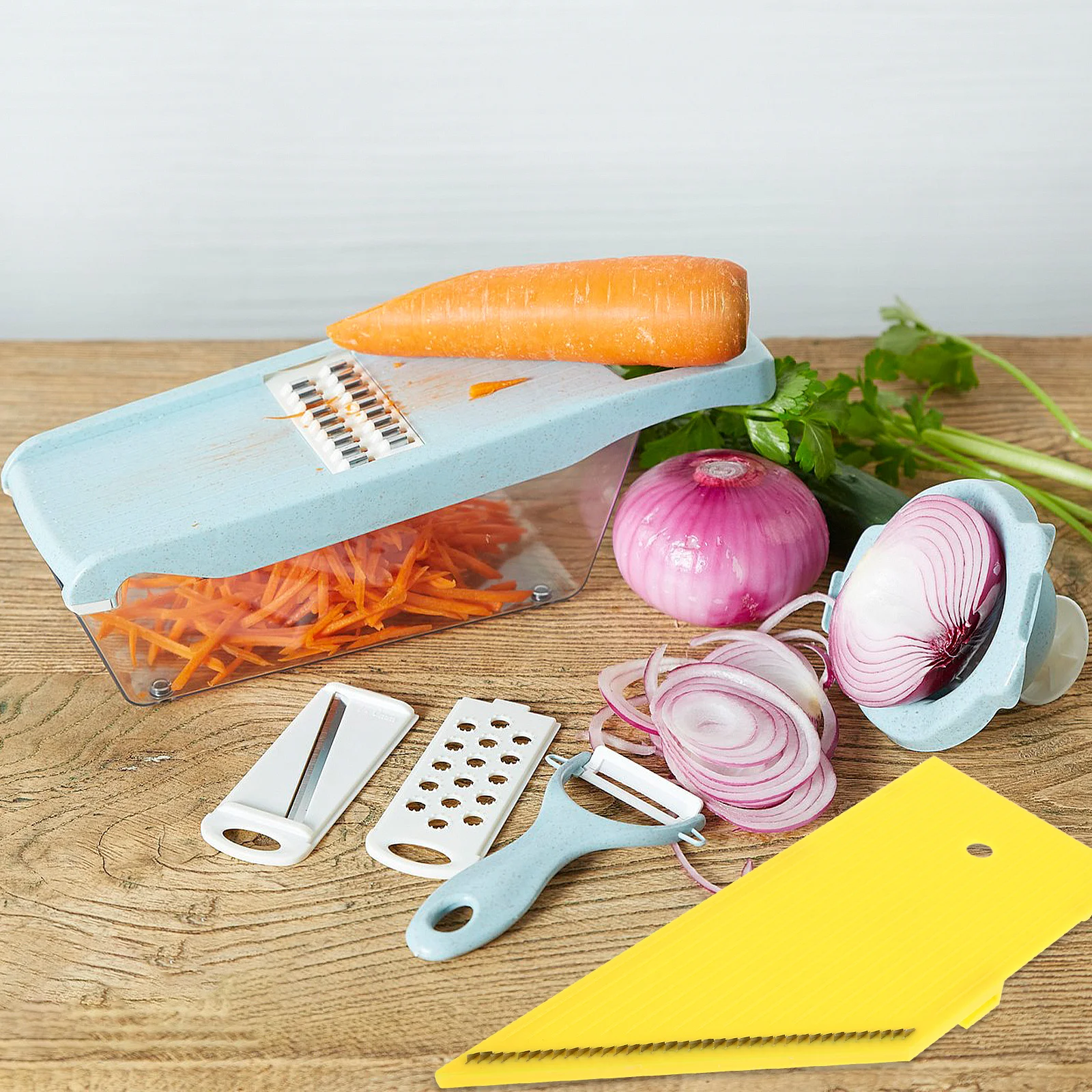 

Vegetable Slicer Fine Grater Multi-Function Kitchen Tool Handheld Potato Carrot Grater Comfortable Ergonomic Design