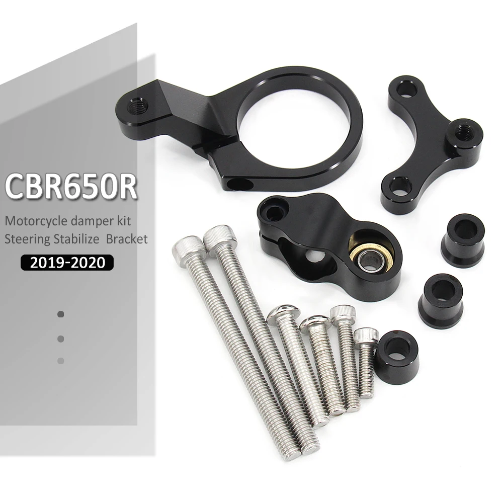 

CBR650R 2019-2020 Motorcycle Steering Damper Bracket Stabilizer Linear Mount Support Kit For Handa CBR 650 R CBR650 R CBR 650R