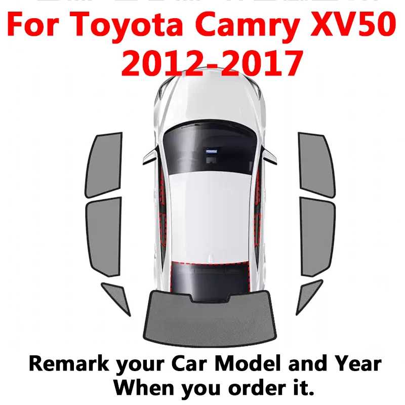 

Для Toyota Camry XV50 автомобильные магнитные боковые окна солнцезащитные сетчатые тени для потайного окна аксессуары