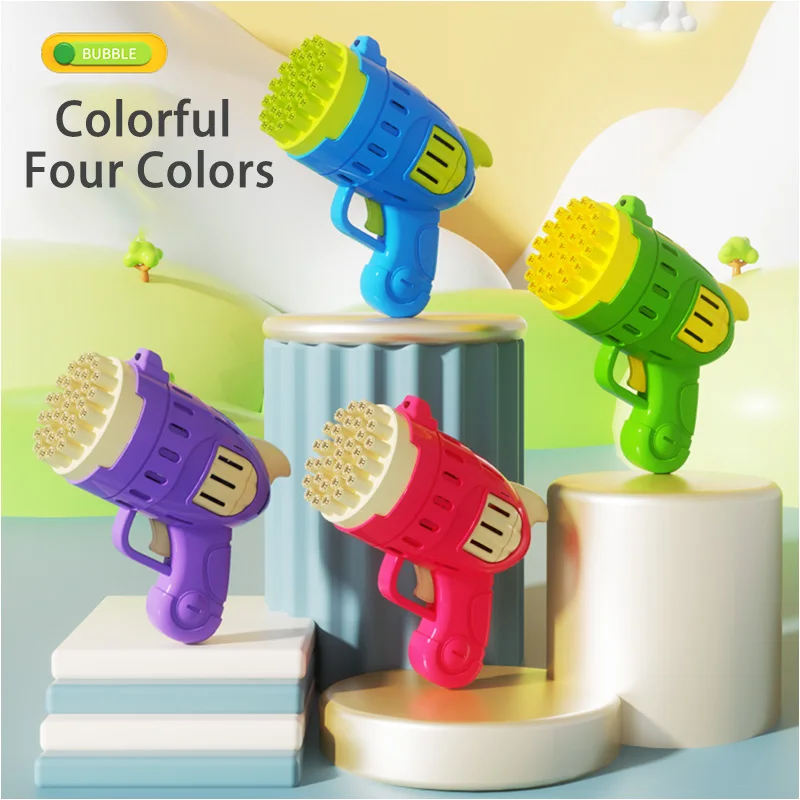 32 otwory maszyna do baniek mydlanych świecący elektryczny ręczny bańki mydlane zewnętrzny bez baterii i wody bąbelkowej