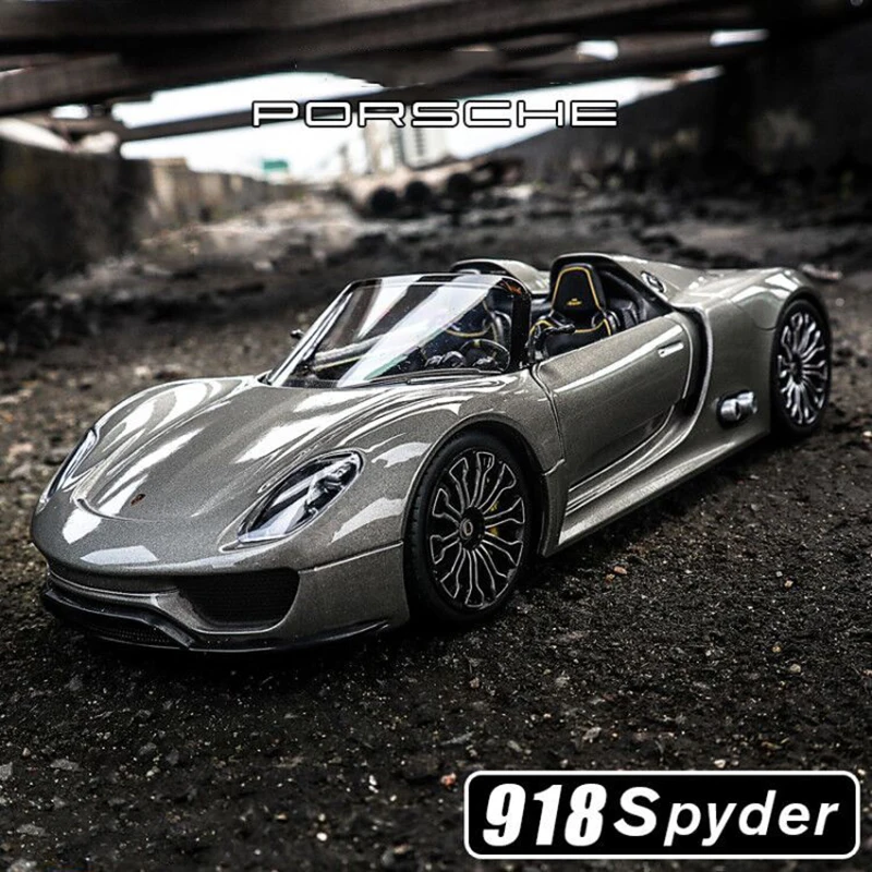 WELLY 1:24 Porsche 918 Spyder Supercar Alloy Car Model Diecasts & Toy Vehicles Collect Car Toy Boy Birthday gifts