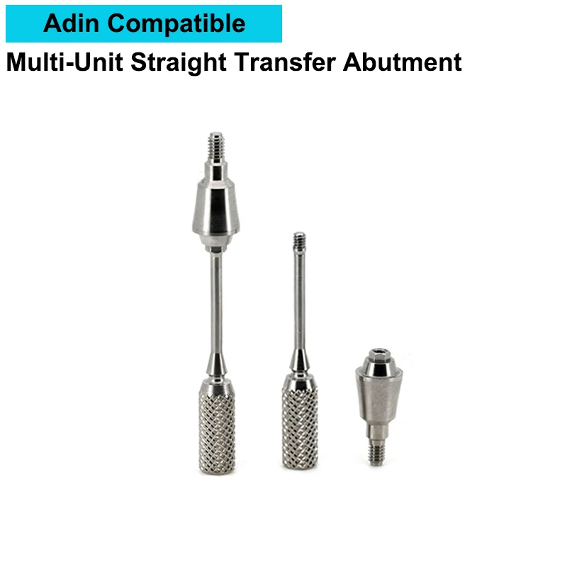 Adin Compatible Multi-Unit Straight Transfer Abutment 10PCsProsthetic Component for Lab Restoration Parts