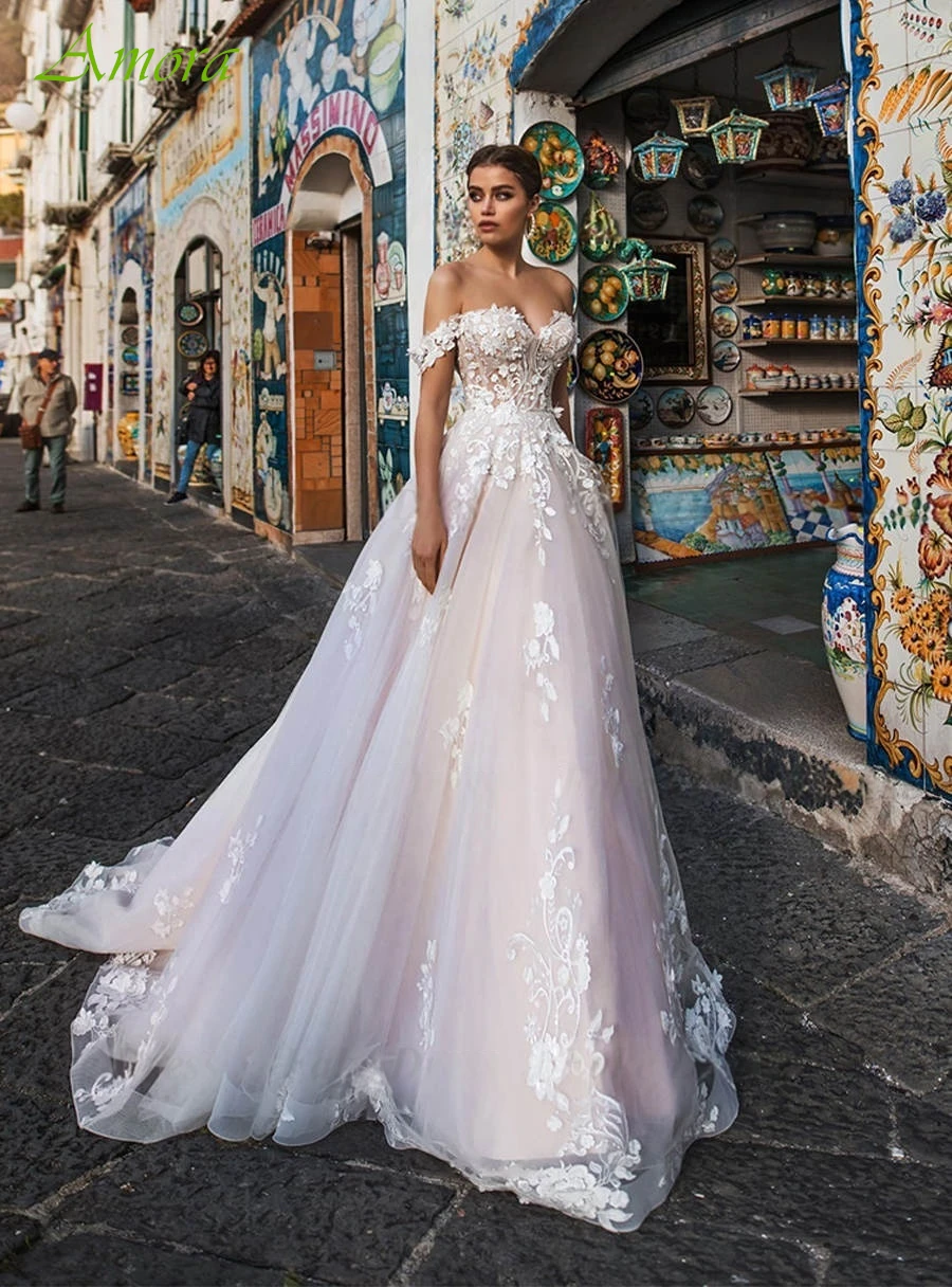 

Customized A-Line Boat Neck Elegant Exquisite Bridal Gowns and Luxury Fashion Evening Dress Delicate Bespoke Occasion Gowns
