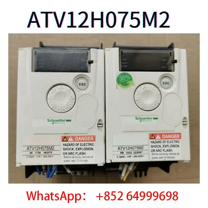 

second-hand Frequency converter ATV12H075M2 0.75Kw 380V tested ok