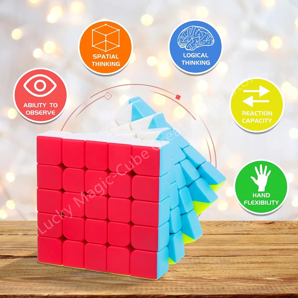 Qiyi 5x5 Speed Magic Cube Professtional Mofangge Puzzle5x5x5 Children Kids Cubo Magico For Children Kids Gift Toy