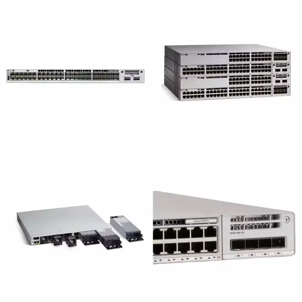 New Orig inal C9300 Series C9300-24S-A Networking Switch 24-port Modular Uplinks 1G SFP, Network Advantage