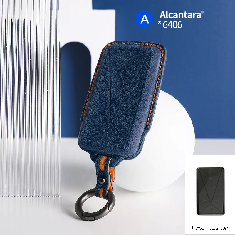 

Alcantara Car Remote Key Case Cover Shell For AVATR 11 Keychain Auto Interior Accessories