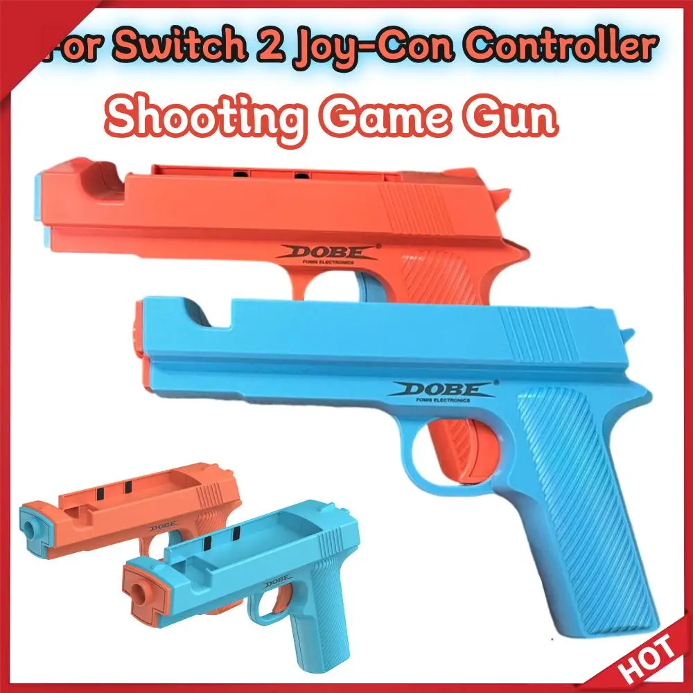 

1/2 пары игрового пистолета для стрельбы, простая установка, ручка для стрельбы, игровые аксессуары для Nintendo Switch 2, контроллер Joy-Con