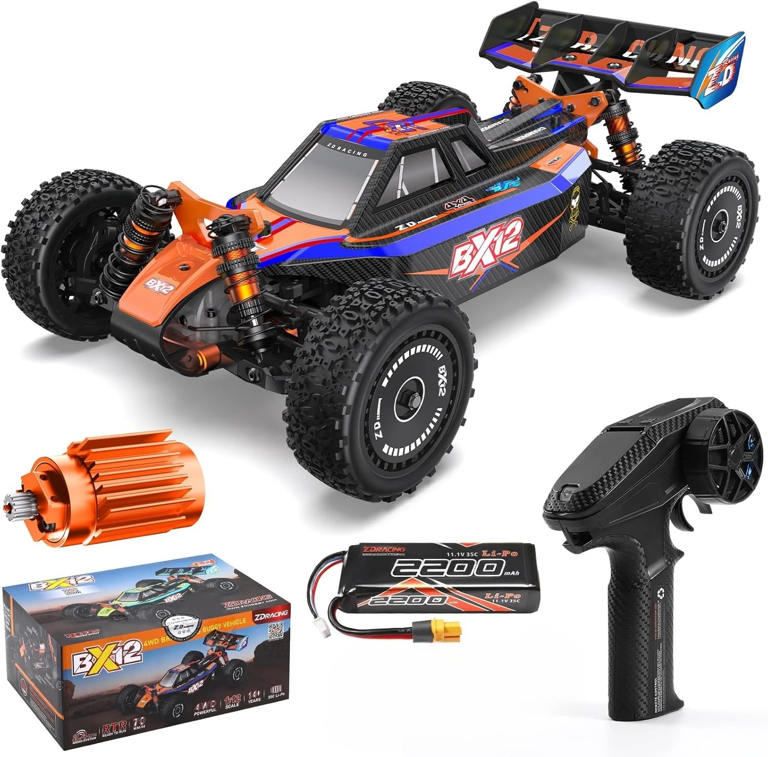 

1:12 Brushless Fast Rc Cars for Adults Fast 42 MPH,Off Road Rc Car 4X4,Remote Control Trucks for Adults 4WD High Speed Racing
