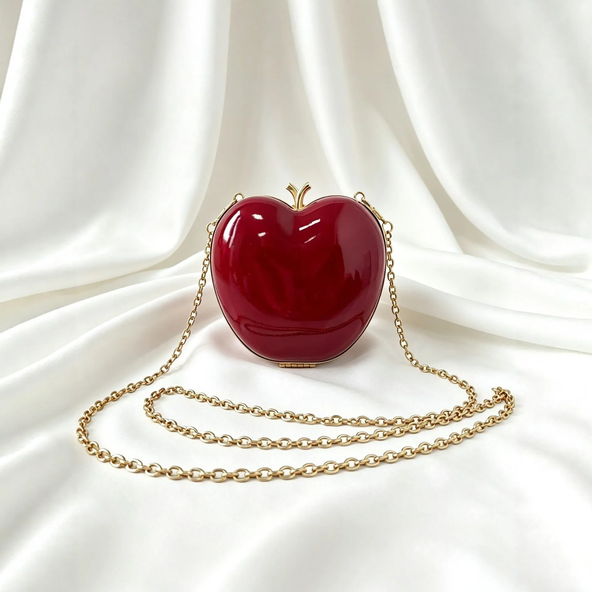 Apple styling acrylic dinner bag PU  box bag wedding in hand