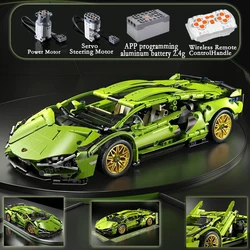 APP High-Tech Remote Control Racing Car Super Racing Sports Vehicle Building Blocks City Speed Racer Bricks Children Toys Gift