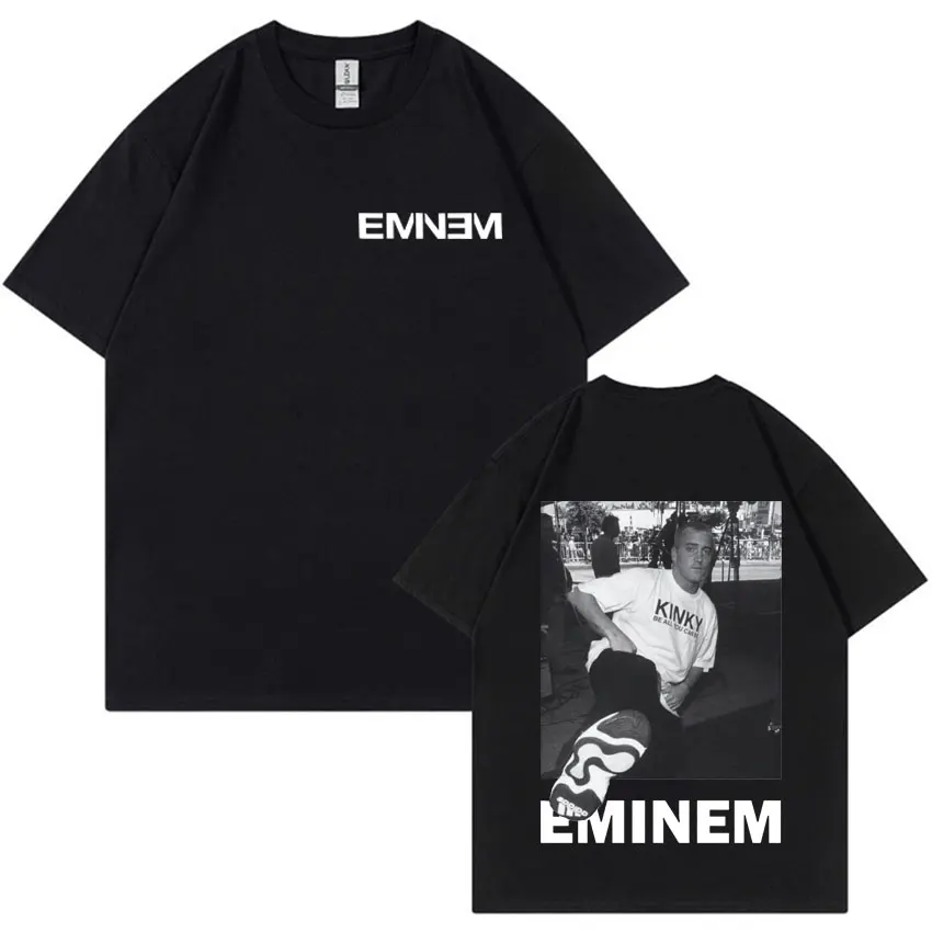 

Rapper Eminem Graphic Print T Shirt Men Women Clothes Casual T-shirt Hip Hop Fashion Gothic Tee Shirt Oversized Streetwear Style