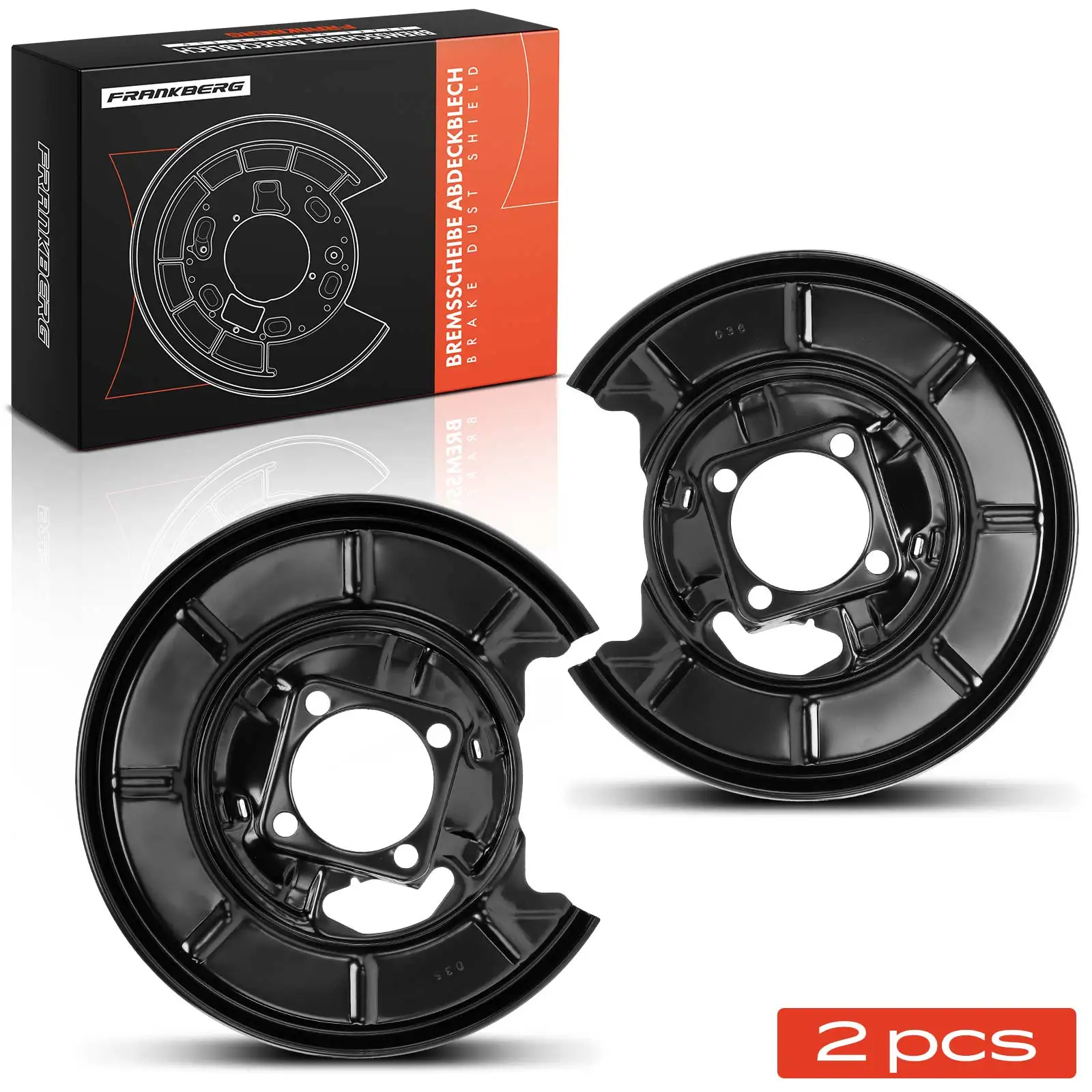 Frankberg 2x Ankerblech Bremsscheibe Hinterachse Beidseitig für Mercedes-Benz W169 A 160 W245 B 180 11218 1694230120 A1694230220