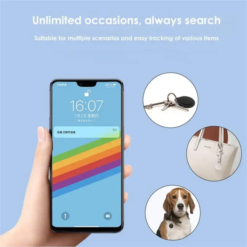 GPS Smart Air Tag Mini Bluetooth-Tracker Kind Haustier Finder Schlüssel Anti-Lost Security Alarm Tracker für Apple iOS-System finden meine App