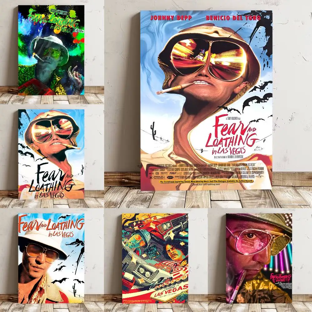 Film Angst und Schrecken in Las Vegas Poster hochwertiger Druck wasserdicht Wand Kunst Aufkleber für Bar Wohnzimmer Dekor Geschenk