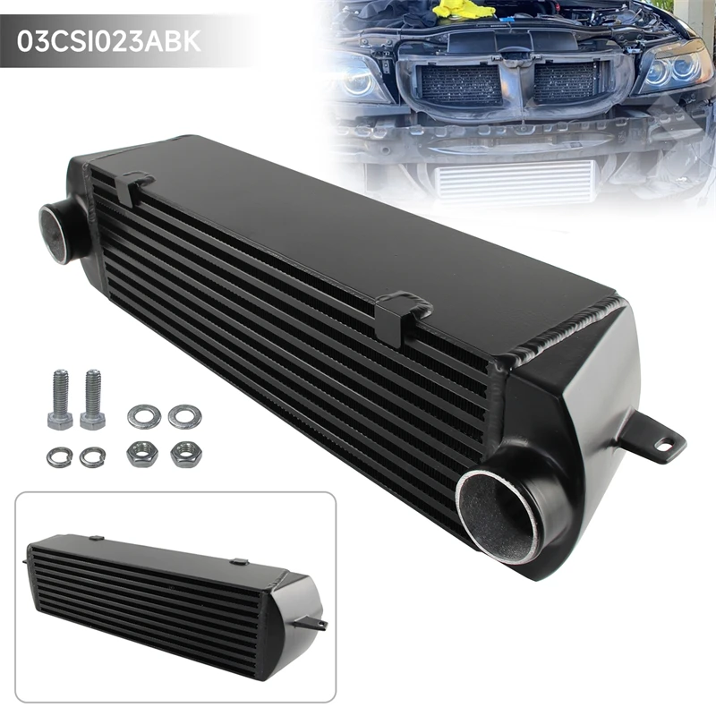 

Twin Turbo Intercooler Fits for BMW N54 3.0L 135i E82/E88 335i/335xi E90/E92/E93 06-11 Front Mount Bar & Plate Aluminum