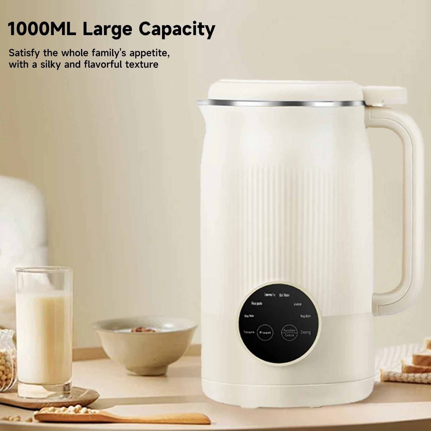 Electric Soybean Milk Machine Nut Milk Maker Automatic Intelligent Food Blender Soy Milk Baby Maker Rice Paste Maker Kettle