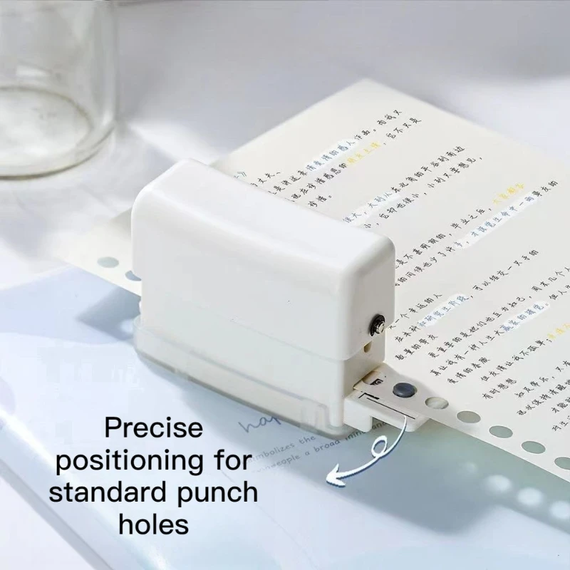 KW-TRIO صغير محمول متعدد الألوان لكمة ثقب الموثق لكمة 6 حفرة لكمة متعددة الوظائف دراسة المنظم ثقب لكمة #4