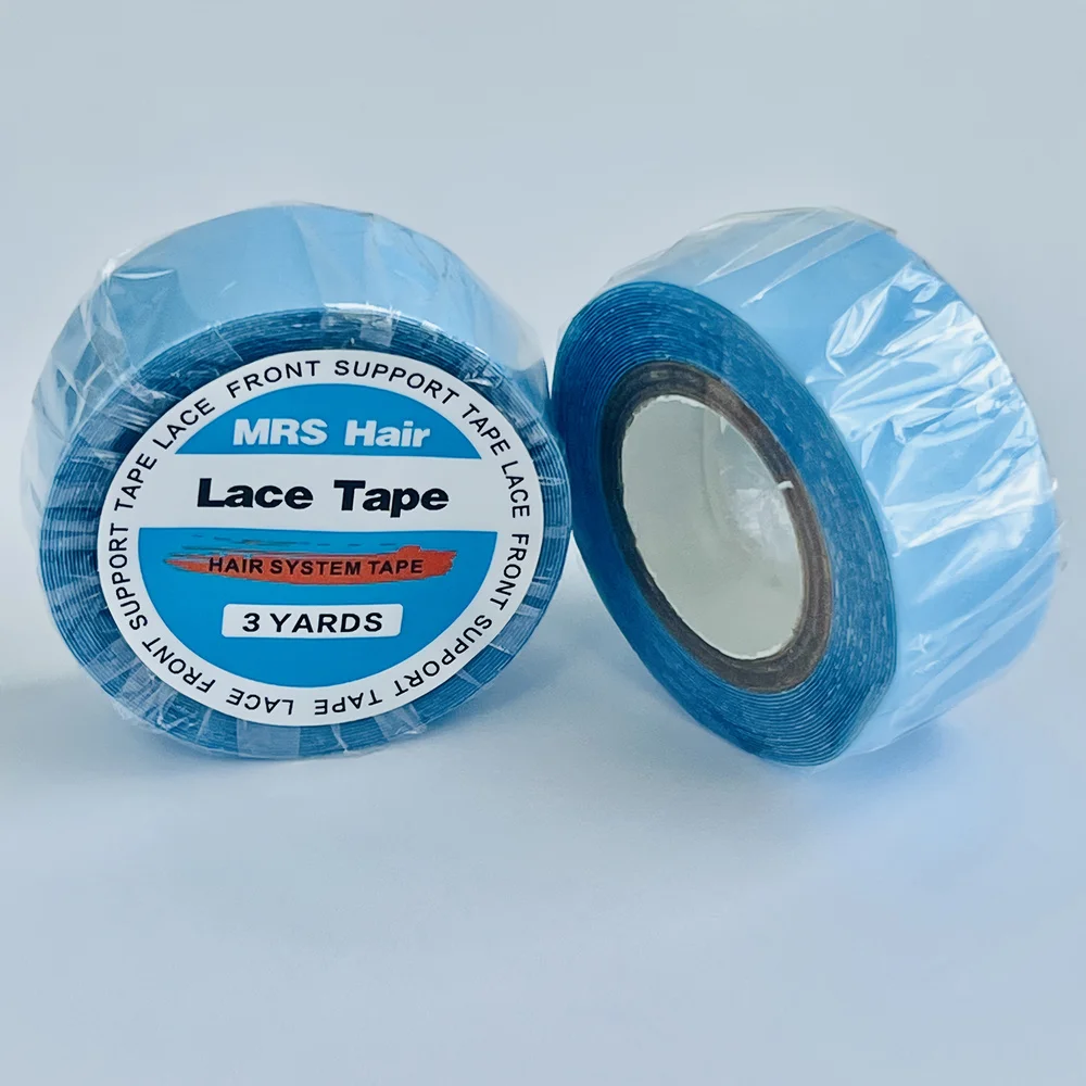 Blue Wig Double Sided Adhesive Tape Lace Front Super Hold Waterproof For Hairpiece Toupee Hair Extension Styling Tools image 2