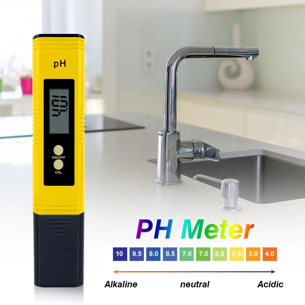 Digital PH Meter Acidity Tester Accuracy 0.01 PH Tester Aquarium Pool Water Quality Measure Wine Urine Automatic Calibration 22%