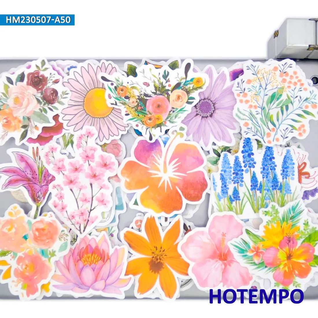 20/30/50 stuks, Bloemen Stickers, Leuke beeldverhaalinstallaties, Aquarel schilderen stijl, voor DIY Creatieve Decoratie, Leuk stickerspeelgoed