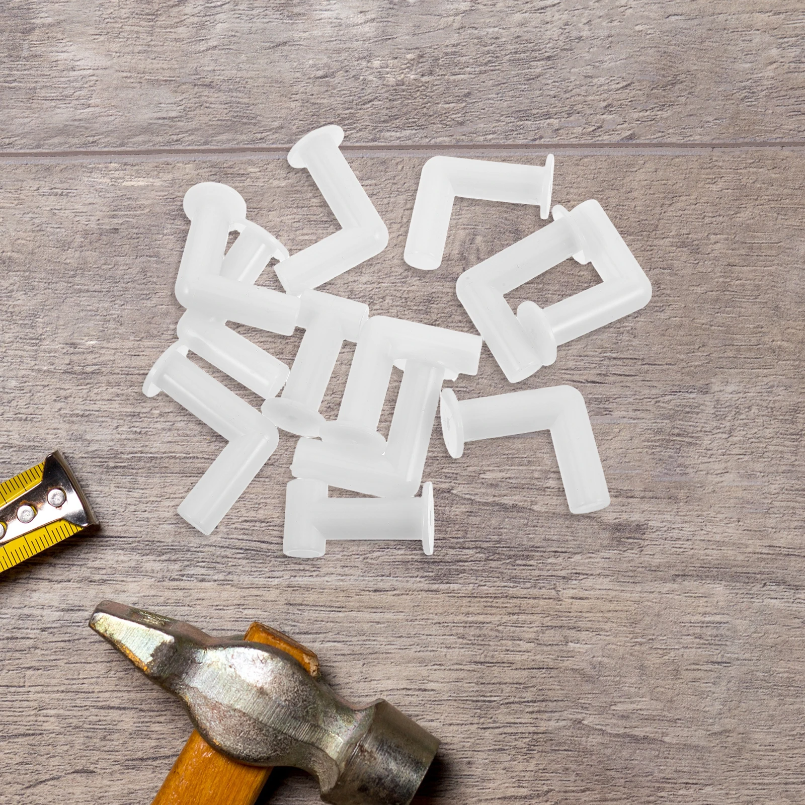 

12pcs Supermarket Shelf Railing Plastic Handrail Adapter Fittings Tube Joint Connector For Stable Durable Easy