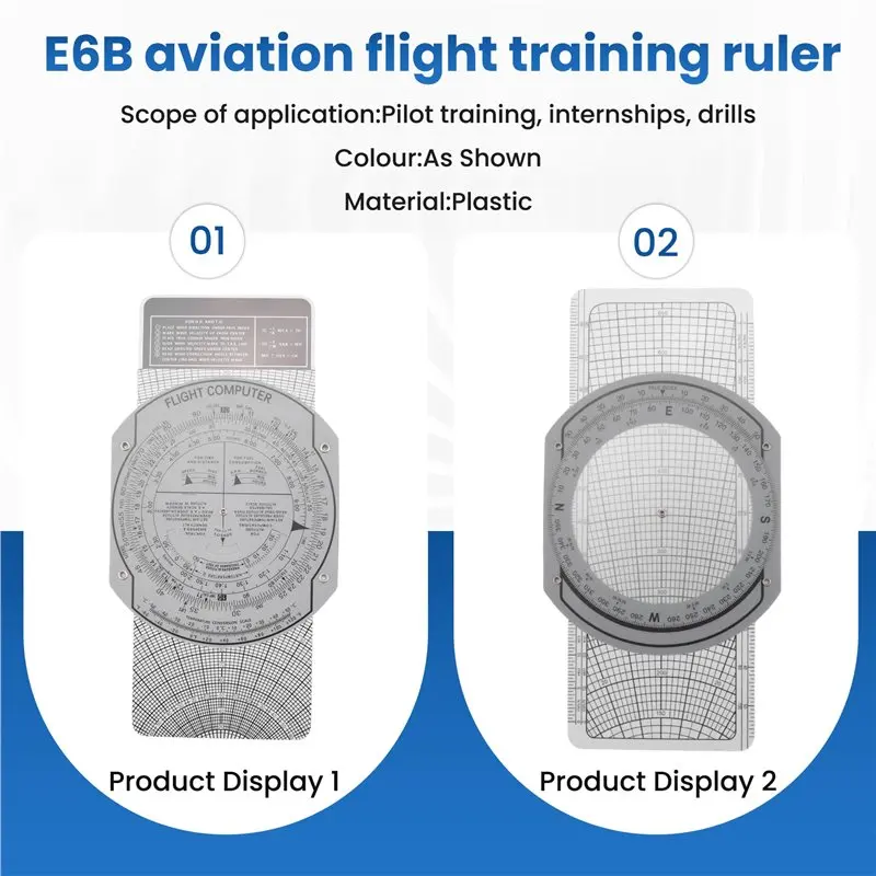 A86P-Flight Computer Aviation Plotter Rundschieber, die im Aviation Flight Training Pilot Training, Internships verwendet wird