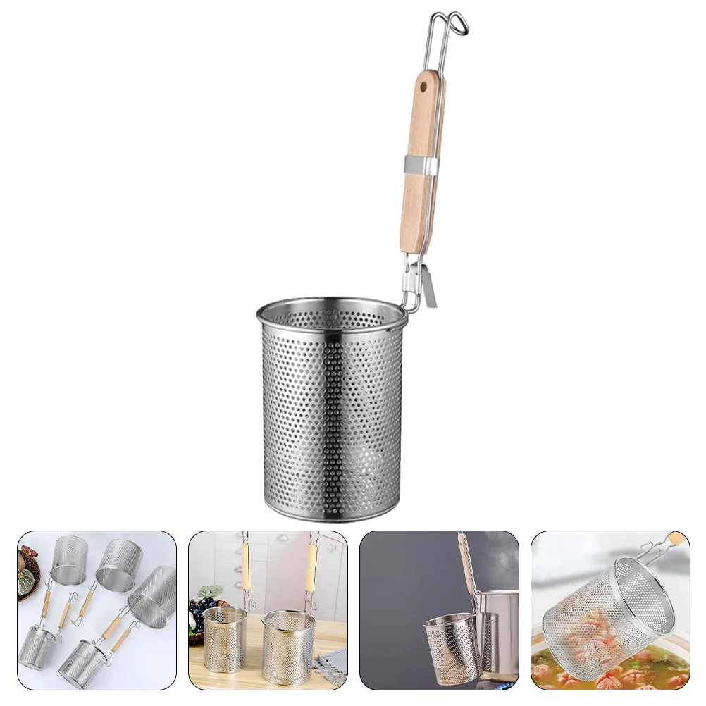 

Filter Spoon Pasta Strainer Noodle Colander Basket Vegetable Scoops Mesh Straining with Handle Food for Home Kitchen Accessory