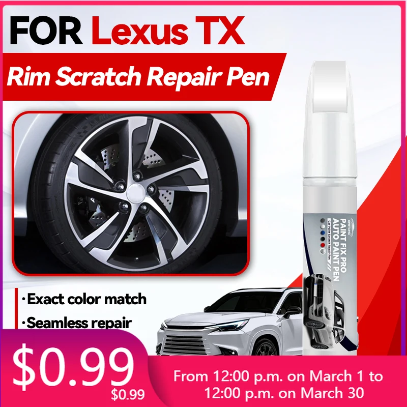 

Аксессуары для автомобиля: Карандаш для ремонта лакокрасочного покрытия Lexus TX, для устранения царапин, цвета: серебристый 1J7, серый 1L1, красный 3R1, белый 0