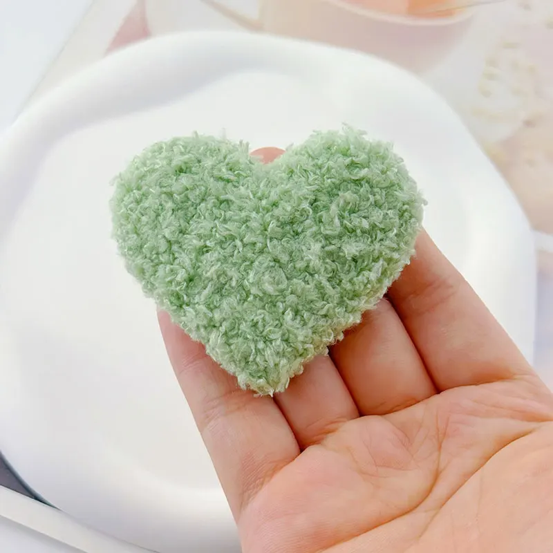 28 Stück doppelseitige Teddybär-Plüschherz-Aufnäher für DIY-Kleidung, Hüte, Näharbeiten, Kopfschmuck, Haarspangen, Dekorationsaufnäher – Detail 9