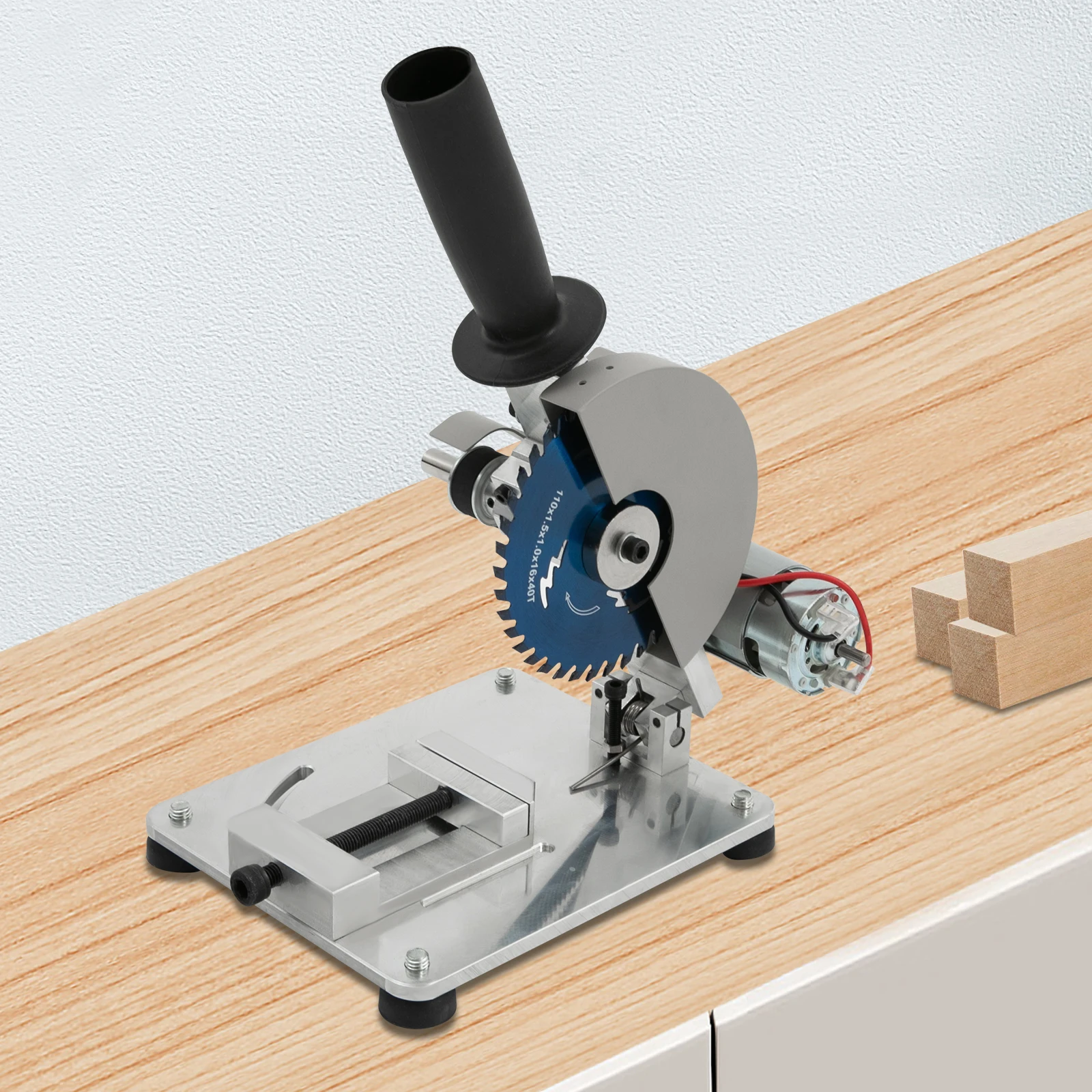 

4" 0-45° Miter Saw Portable Small Hobby Chop Saw Cutting Machine for Soft metal, Thin Stainless Steel Sheet and Iron Sheet, Wood