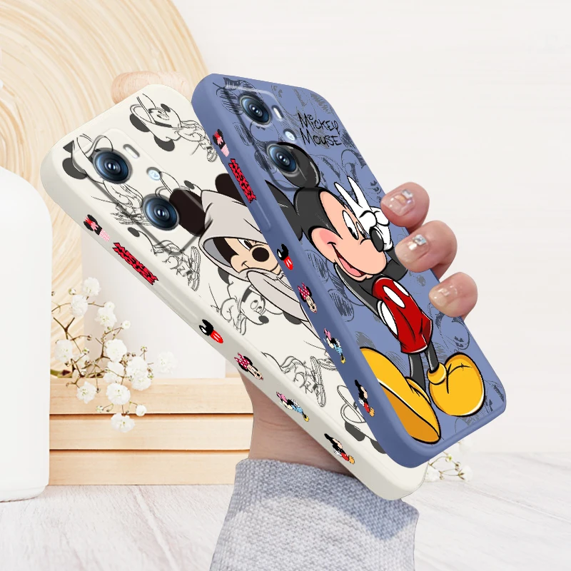 Corda esquerda líquida Disney-Mickey Mouse, OPPO Encontre X6, X5, X3, A98, A96, A94, A93, A77, A76, A74, A72, A57, A53, A16, TPU 5G