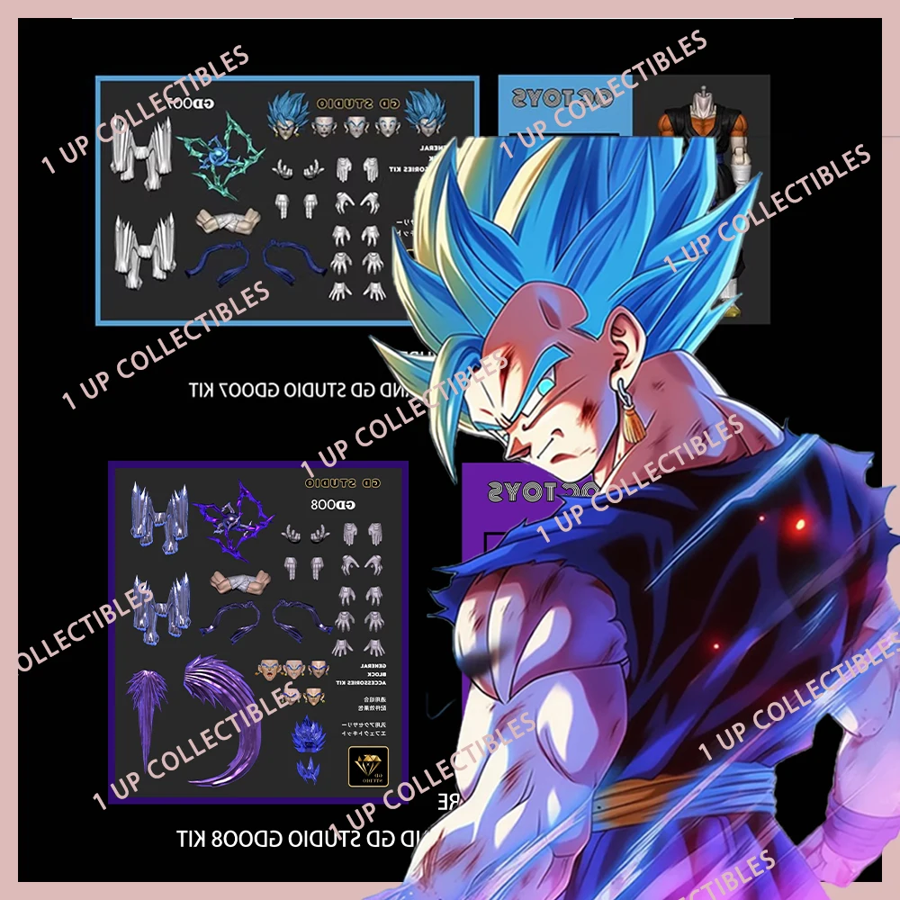 

OC TOYS YG STUDIO Vegetto 007 008 Фигурка из модели Combo of Octoys 1/12 Super Saiyan Blue Kaioken Аниме Фигурка Коллекционный подарок