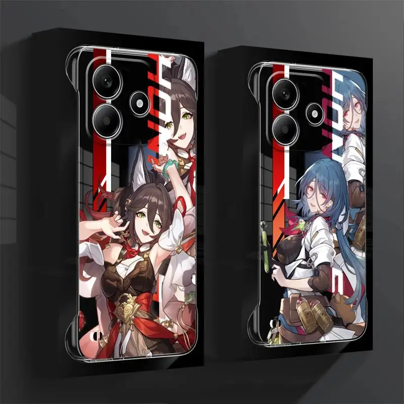 Honkai Star Rail Luka Arlan phone case for Redmi note 14 pro plus cases 13 5g 12Pro 13pro 10 12 borderless cooling clear funda