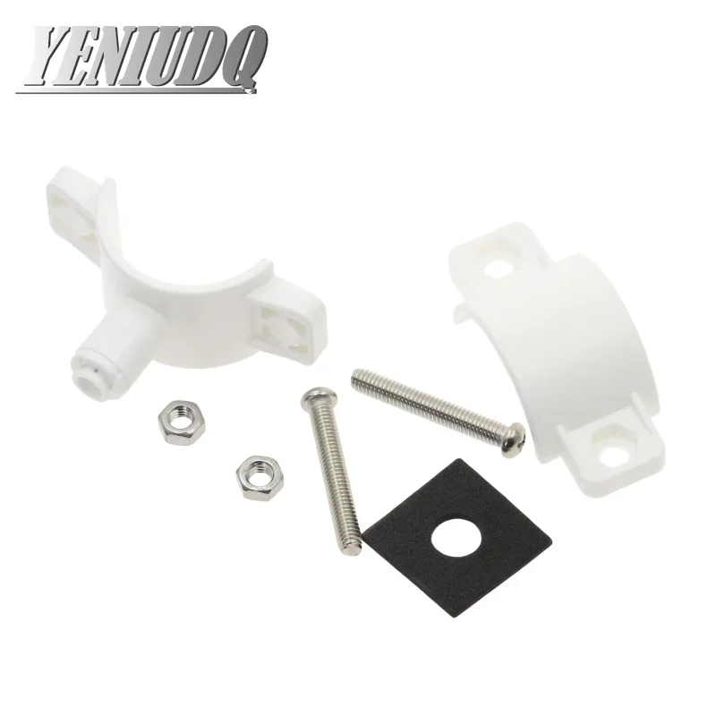 RO Water 40mm Drain Waste Water Pipe Clamp Saddle Valve Clips 1/4\
