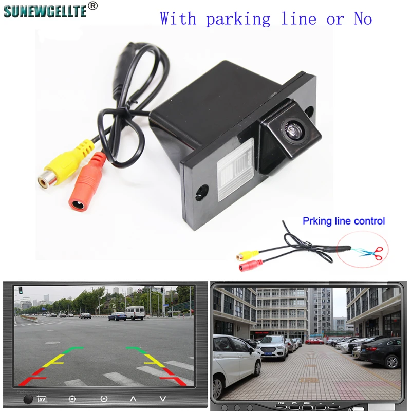 4089T HD Dynamic Trajectory Parking Line Car Backup Rear View Camera For Hyundai H1 H12 H300 H100 Grand Starex iLOAD