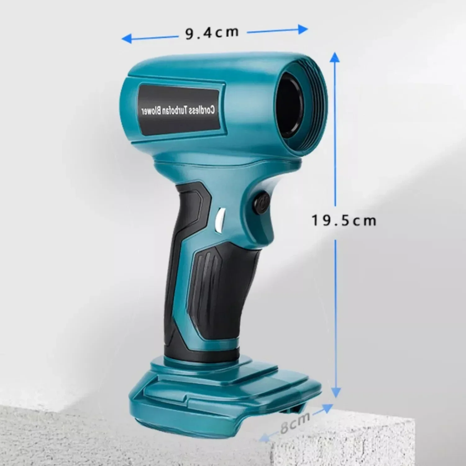 Kipas Turbo Mini Portabel Nirkabel dengan Angin Kuat untuk Baterai Li-ion Makita Dewalt Milwaukee Bosch Ryobi 18V 20V