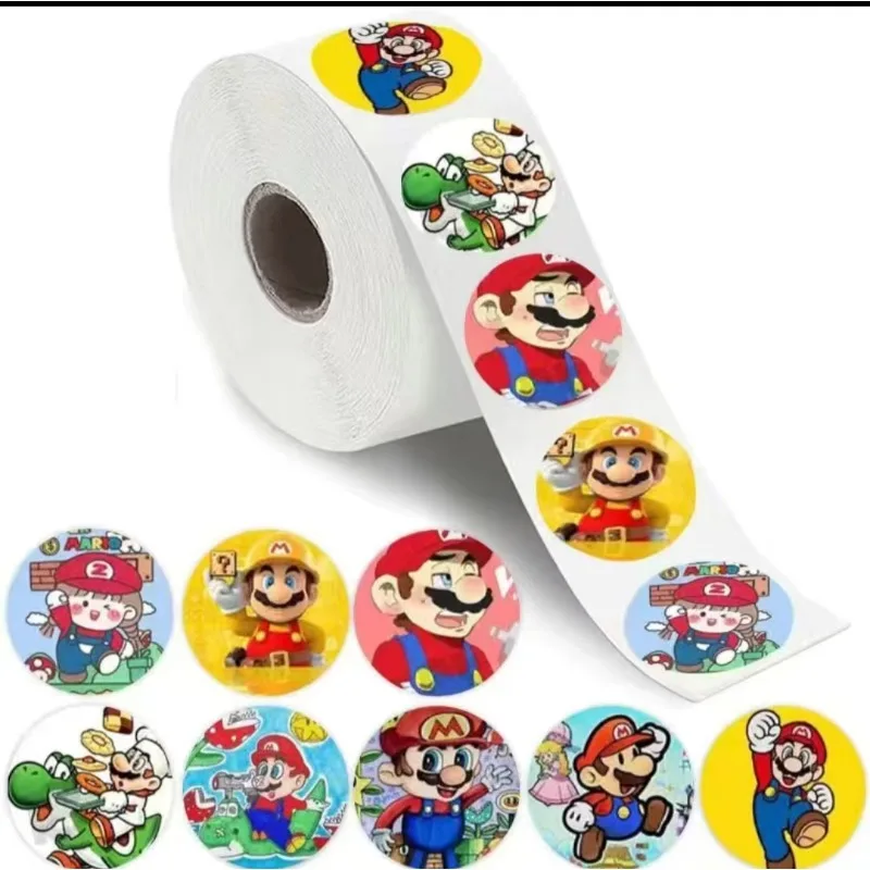 Super Mario creative cartoon classic childhood memories tape roll sticker hand account material high-value decorative stickers