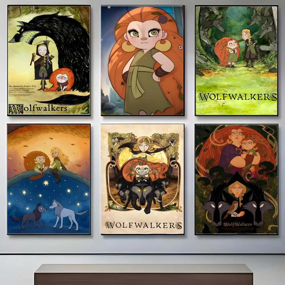 Anime Wolfwalkers Poster Crease Free Waterproof Durable All Space Wall Decor