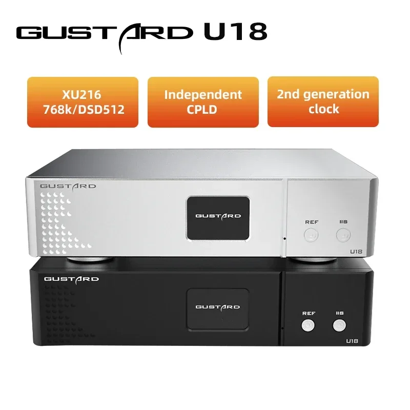 Gustard U18 Interface New Generation of High-performance USB Audio Interface K2 XU216 DSD512 PCM768kHz